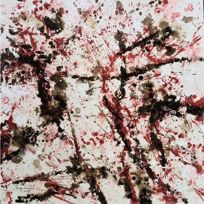 Suzlee Ibrahim — Sakura Series "Ueno No2", Acrylic & Oil on Canvas, 2008